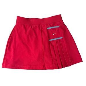 Nike Kids Red/Pink Skirt with shorts built in - Size LG